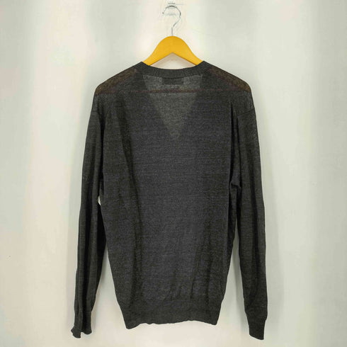 トゥモローランド TOMORROWLAND フロントボタン リネン コード Vネック カーディガン メンズ L