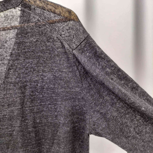 トゥモローランド TOMORROWLAND フロントボタン リネン コード Vネック カーディガン メンズ L