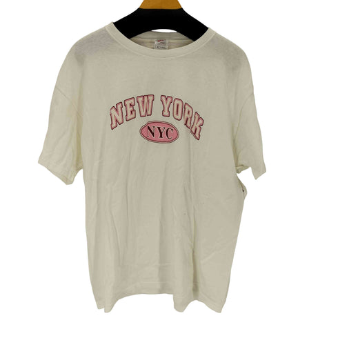 フルーツオブザルーム FRUIT OF THE LOOM プリントクルーネックTシャツ メンズ import:XL
