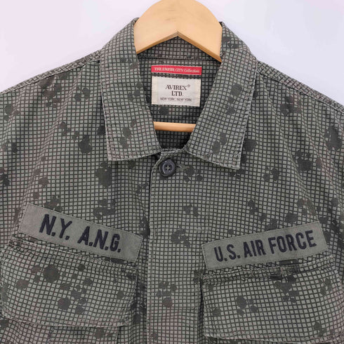 アヴィレックス AVIREX AIR NATIONAL GUARD JUNGLE FATIGUE JACKET エアーナショナルガード ジャングル ファティーグ ジャケット メンズ import:XL