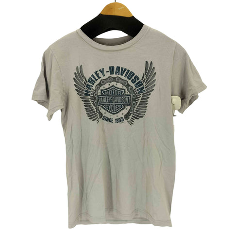 ハーレーダビッドソン HARLEY-DAVIDSON 00s プリントクルーネックTシャツ レディース import:S