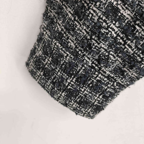 エイチアンドエム H&M ツイードノーカラージャケット メンズ import:S