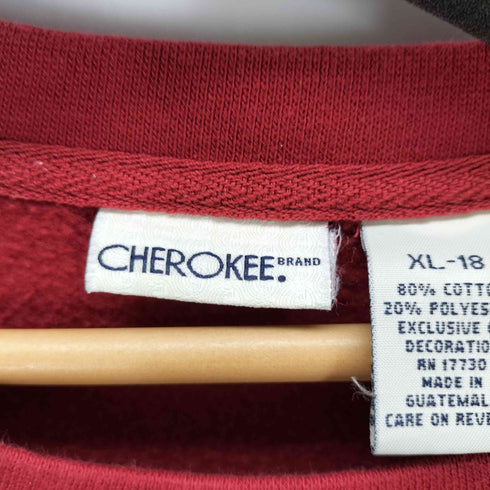 チェロキー Cherokee ロゴ刺繍クルーネックスウェット メンズ import:XL