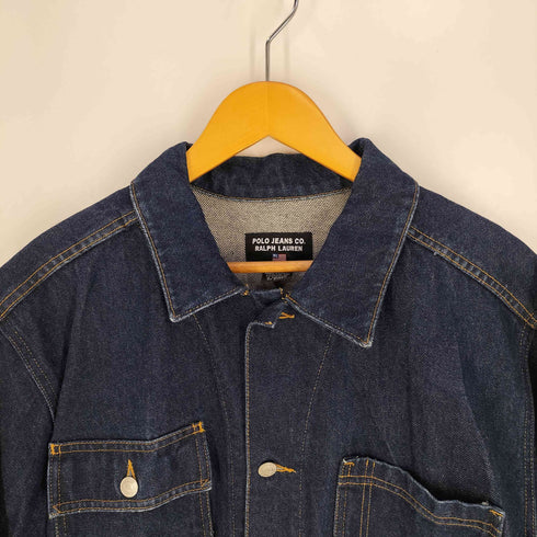ポロジーンズカンパニーラルフローレン POLO JEANS COMPANY RALPH LAUREN 90s メキシコ製 ロゴパッチ DENIM JACKET デニムジャケット メンズ import:L