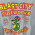 ギルダン GILDAN 90S ホンジュラス製 BLAST CITY FIREWORKS プリントスウェット メンズ import:M