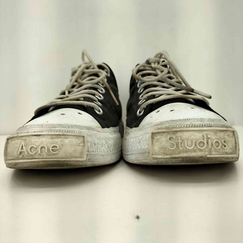 アクネストゥディオズ ACNE STUDIOS キャンバス フロントロゴ入り ローカット スニーカー メンズ 42