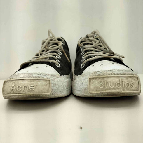 アクネストゥディオズ ACNE STUDIOS キャンバス フロントロゴ入り ローカット スニーカー メンズ 42