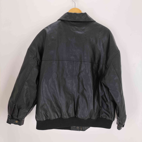 ジャバ JaVa フェイクレザーヴィンテージオーバーブルゾン メンズ import:M