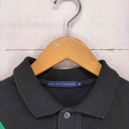 ラルフローレン RALPH LAUREN ロゴワッペン刺繍ポロシャツ レディース M