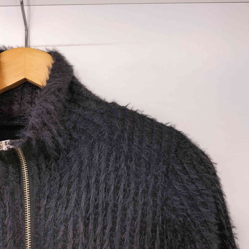 レイビームス Ray BEAMS 24AW シャギー ハイネック ジップ カーディガン レディース