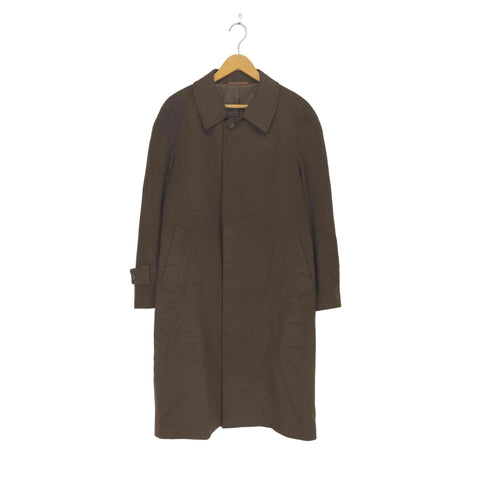 cashmere カシミヤ100 比翼 ステンカラー コート メンズ 92 A5