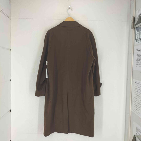 cashmere カシミヤ100 比翼 ステンカラー コート メンズ 92 A5