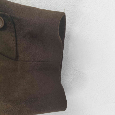 cashmere カシミヤ100 比翼 ステンカラー コート メンズ 92 A5