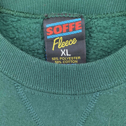 ソフィー SOFFE 80-90s USA製 ワッペン付き Fleece スウェット メンズ import:XL