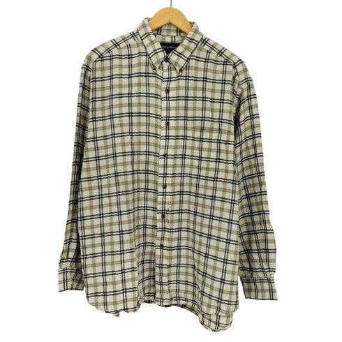 エディーバウアー Eddie Bauer チェック 長袖 ボタンダウンシャツ メンズ import:L