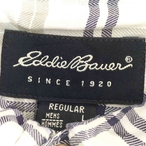 エディーバウアー Eddie Bauer チェック 長袖 ボタンダウンシャツ メンズ import:L