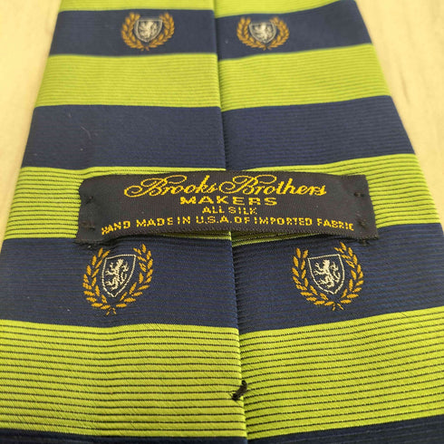 ブルックスブラザーズ BROOKS BROTHERS エンブレム柄ボーダーネクタイ メンズ