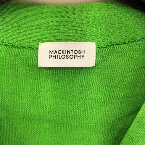 マッキントッシュフィロソフィー MACKINTOSH PHILOSOPHY 薄手 コットン アセテート ロングスリーブ カーディガン レディース 38