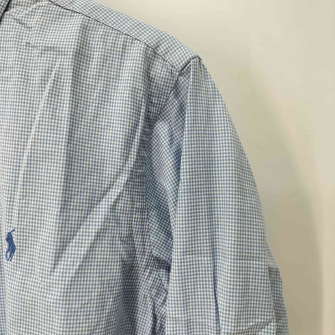 ラルフローレン RALPH LAUREN CUSTOM FIT チェック ボタンダウンシャツ メンズ import:M