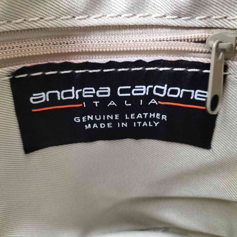andrea cardone イタリア製 本革 2WAY 巾着ショルダーバッグ レディース