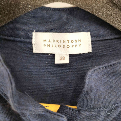 マッキントッシュフィロソフィー MACKINTOSH PHILOSOPHY ノースリーブ ハーフボタン シャツワンピース レディース 38