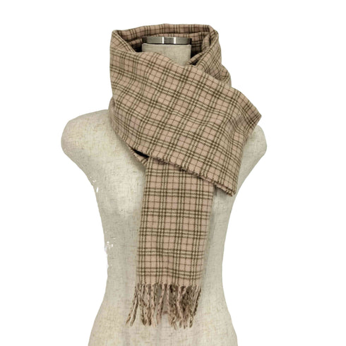 バーバリーブルーレーベル BURBERRY BLUE LABEL ウールチェックマフラー レディース