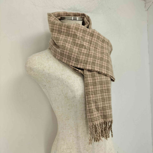 バーバリーブルーレーベル BURBERRY BLUE LABEL ウールチェックマフラー レディース