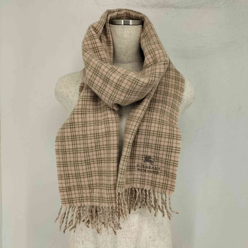 バーバリーブルーレーベル BURBERRY BLUE LABEL ウールチェックマフラー レディース