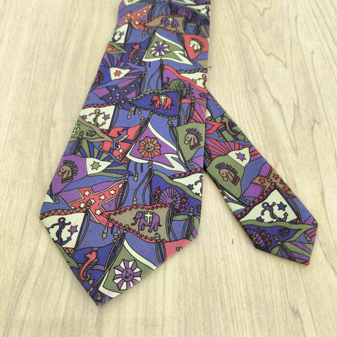 エトロ ETRO 総柄シルクネクタイ メンズ