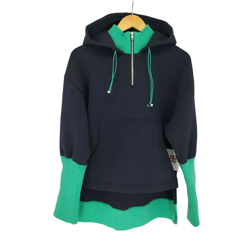 マウジー moussy PLUS カラーコントラストフーディ レディース FREE