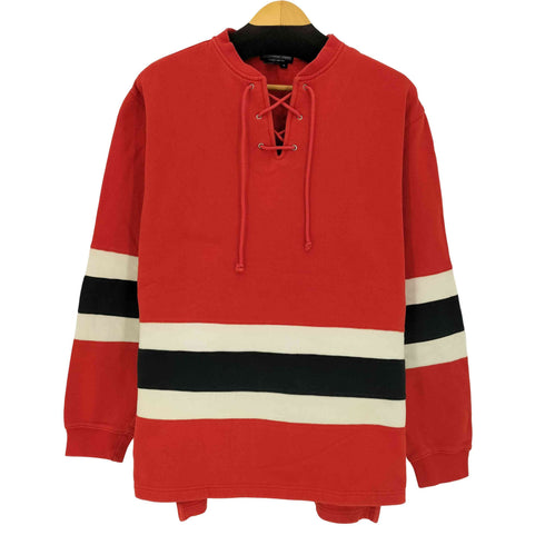 The J Peterman Company 90s カラー切替 レースアップ スウェット メンズ import:S