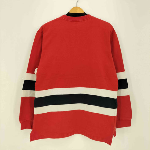 The J Peterman Company 90s カラー切替 レースアップ スウェット メンズ import:S
