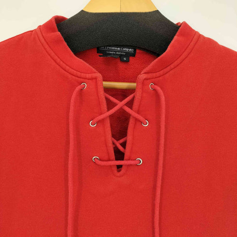 The J Peterman Company 90s カラー切替 レースアップ スウェット メンズ import:S