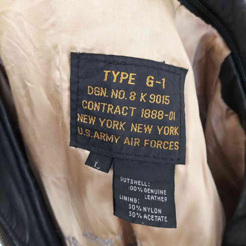 アヴィレックス AVIREX 90S G-1 GENUINE LEATHER フライトジャケット メンズ import:L