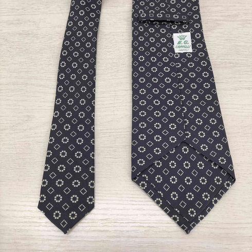 E.G. CAPPELLI 総柄シルクネクタイ メンズ