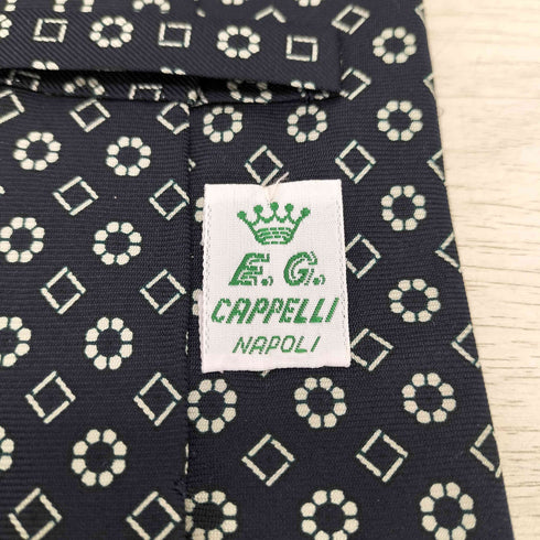 E.G. CAPPELLI 総柄シルクネクタイ メンズ