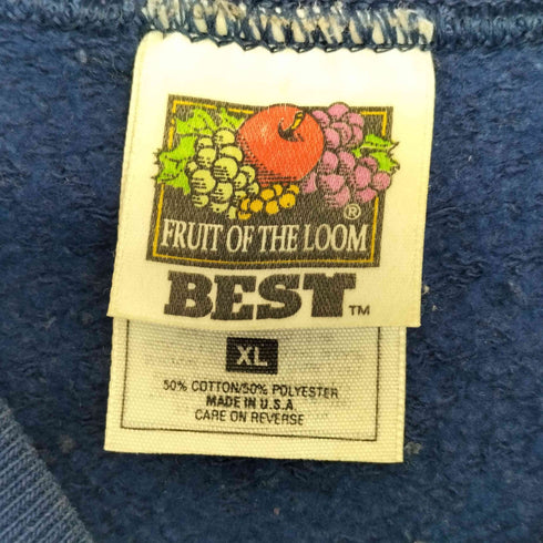フルーツオブザルーム FRUIT OF THE LOOM 90s USA製 BEST ラグランスリーブ ブランク スウェット メンズ import:XL