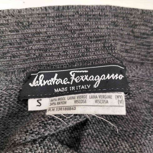 サルヴァトーレフェラガモ Salvatore Ferragamo イタリア製 ウールレーヨン ニットスカート レディース import:S