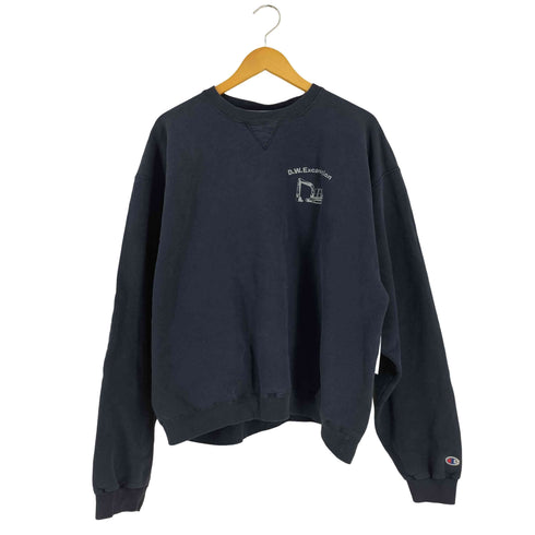 チャンピオン Champion 00S メキシコ製 企業ロゴプリントスウェット メンズ import:XL