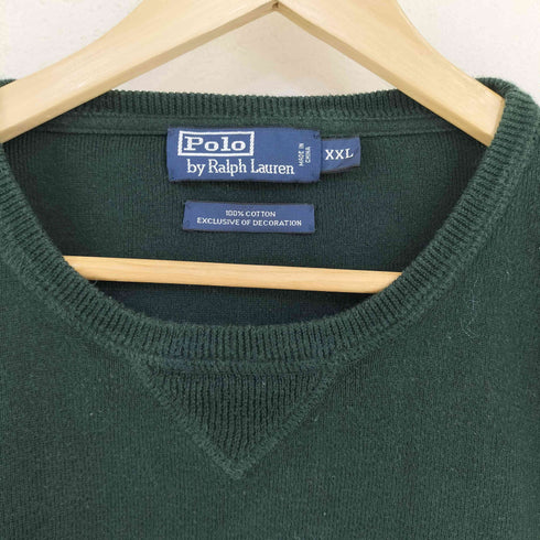 ポロバイラルフローレン Polo by RALPH LAUREN 90S ポニー刺繍 コットンニット メンズ XXL