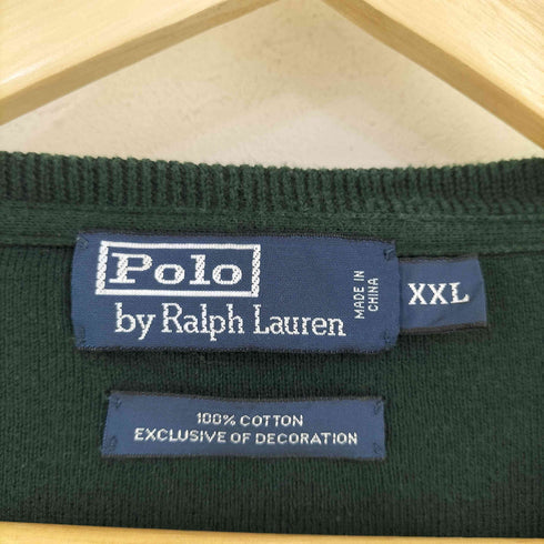 ポロバイラルフローレン Polo by RALPH LAUREN 90S ポニー刺繍 コットンニット メンズ XXL