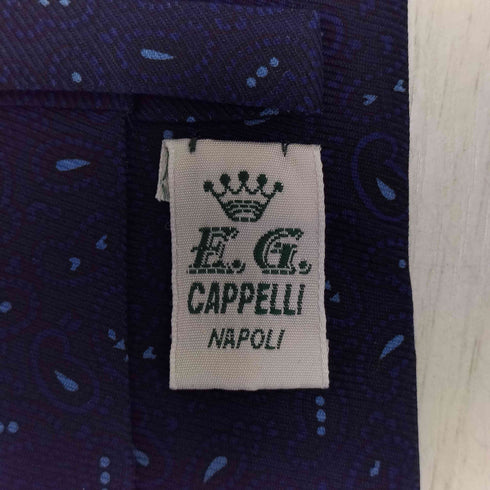E.G. CAPPELLI 総柄シルクネクタイ メンズ