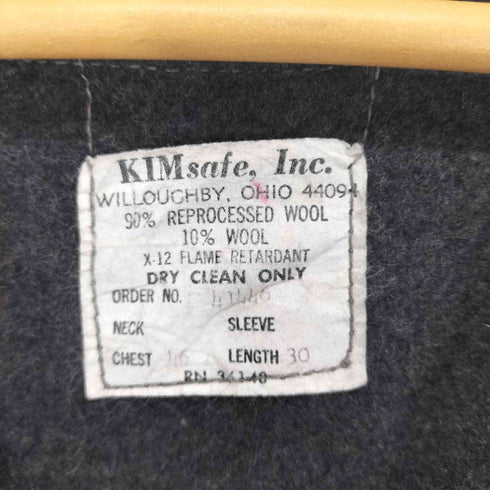 KIMsafe Inc 60s- ウールフーデッドジャケット メンズ