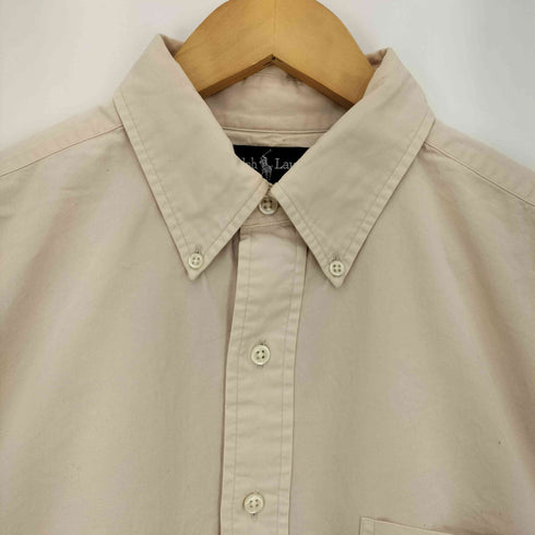 ラルフローレン RALPH LAUREN 90s BIG SHIRT コットン 長袖 ボタンダウン メンズ import:M