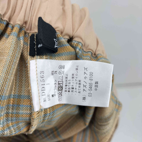 アズノゥアズドゥバズ as know as de base ラクガキ職人CHKパンツ レディース JPN:1