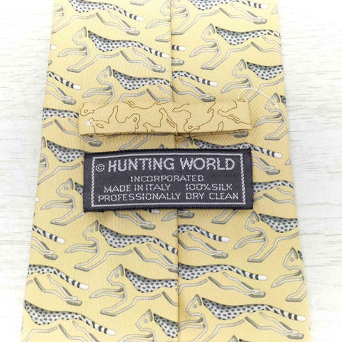 ハンティングワールド HUNTING WORLD 総柄シルクネクタイ メンズ