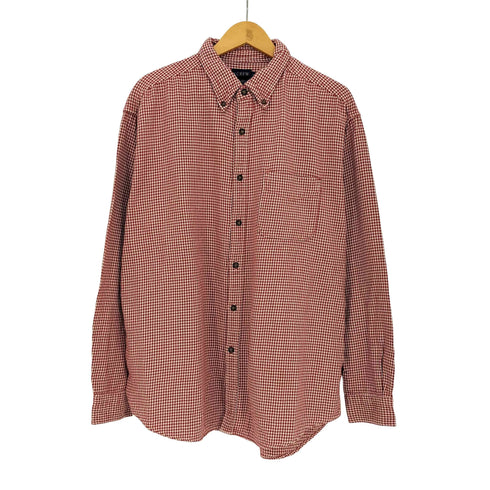 ジェイクルー J.CREW 90-00s 千鳥格子 長袖 ボタンダウンシャツ メンズ import:L