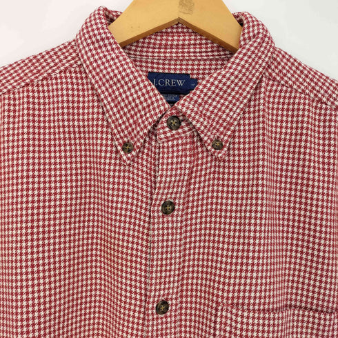 ジェイクルー J.CREW 90-00s 千鳥格子 長袖 ボタンダウンシャツ メンズ import:L