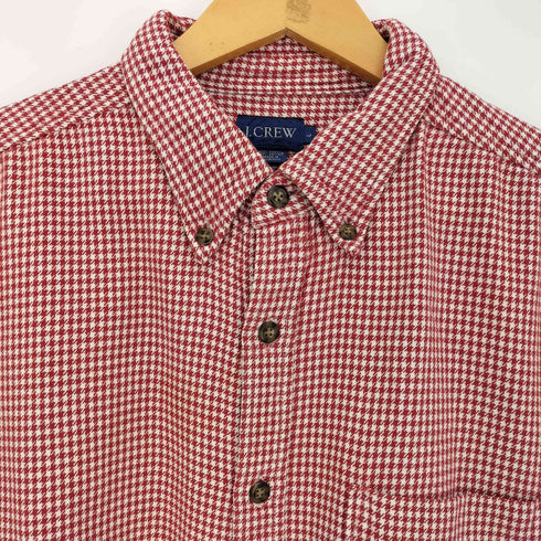 ジェイクルー J.CREW 90-00s 千鳥格子 長袖 ボタンダウンシャツ メンズ import:L