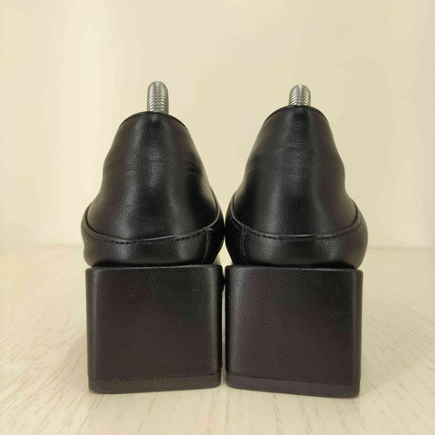 チャールズアンドキース CHARLES&KEITH ツイードブロックヒールペニーローファー レディース EUR:35